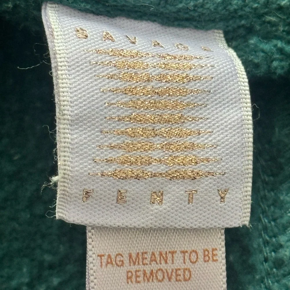Savage x Fenty Forever Savage Hooded One Piece‎ Sweatsuit small 4-6 Green